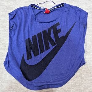 3/$12 Nike Indigo Tee with Black Logo